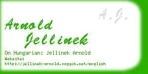 arnold jellinek business card